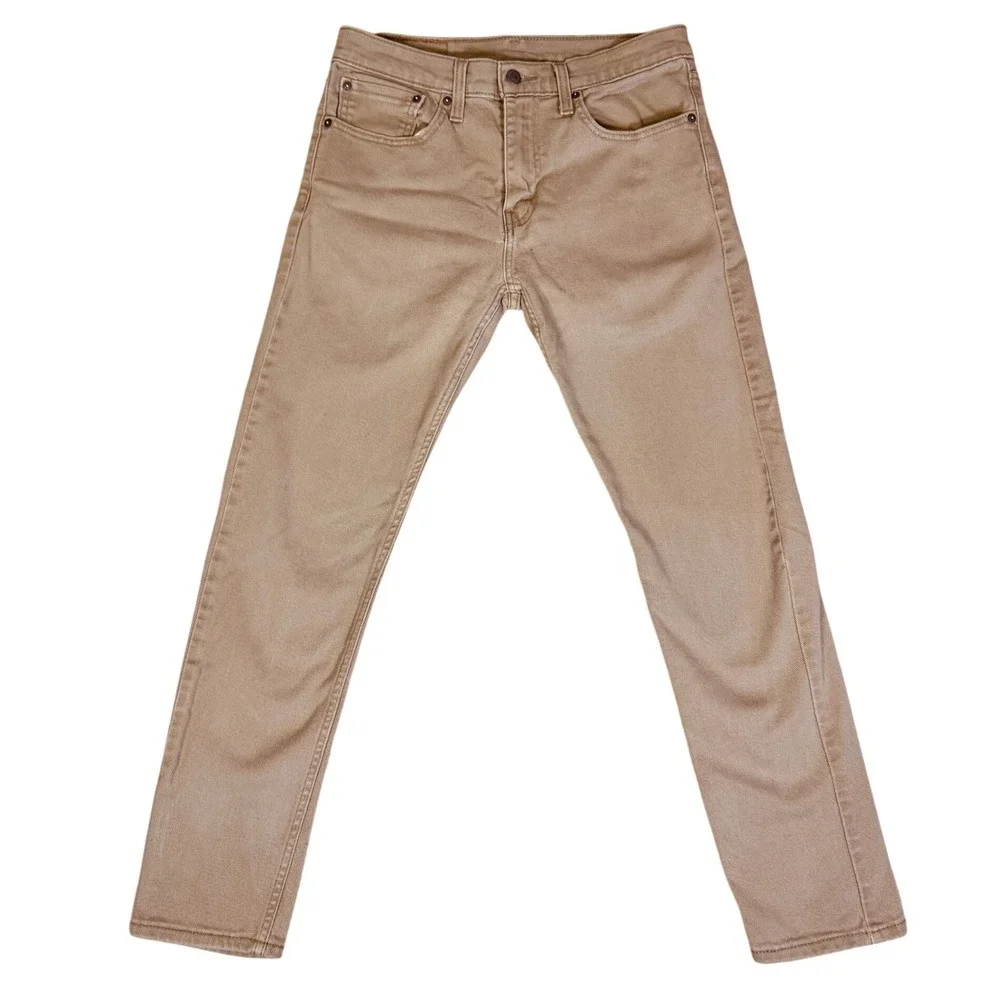Levi's‎ 512 Slim Taper Jeans 31x32 Khaki Tan Men's Casual Pants Work Wear EUC